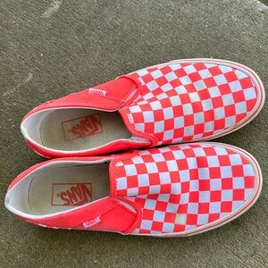 Vans checkered shoes 9.5 womans like new